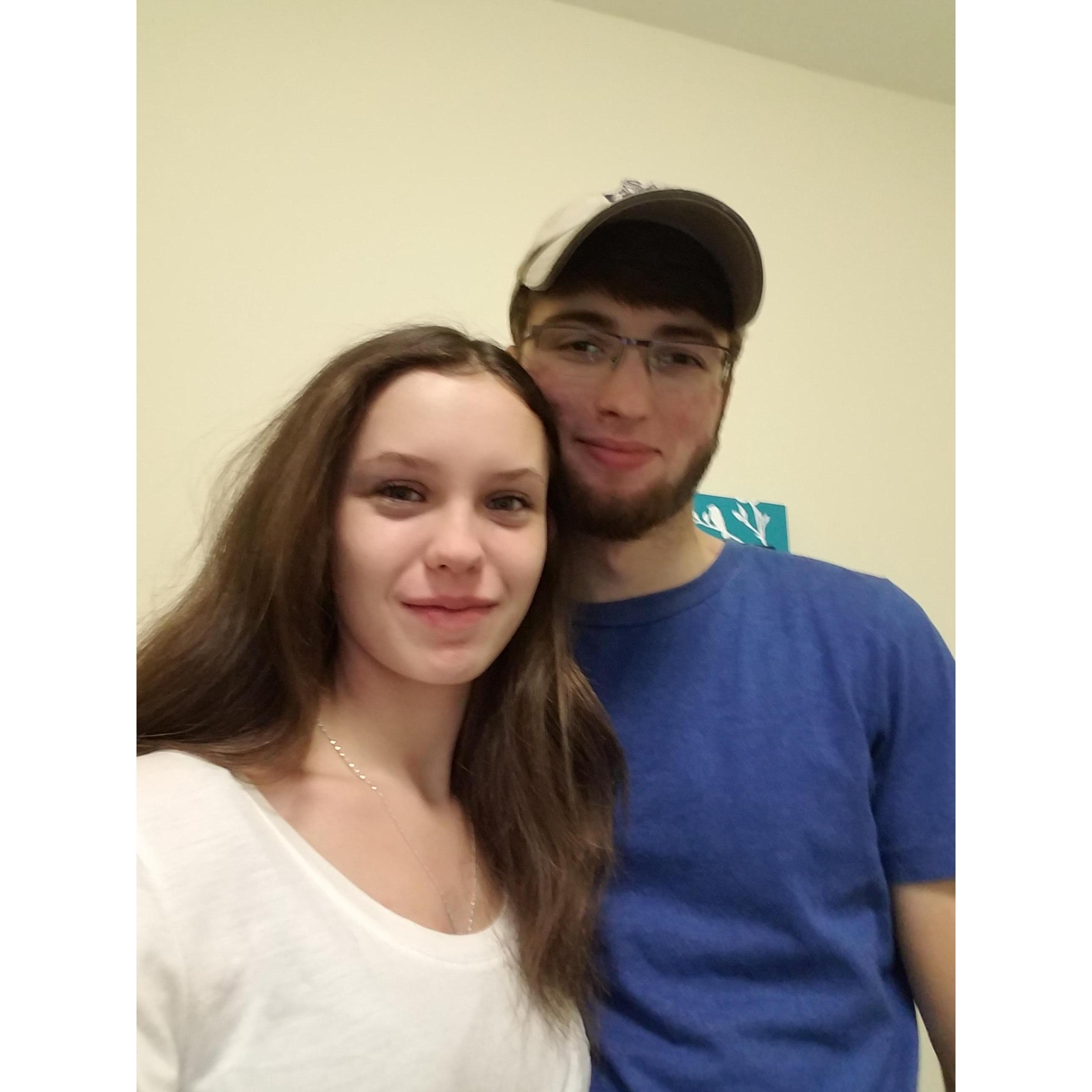 Our first picture as boyfriend and girlfriend!