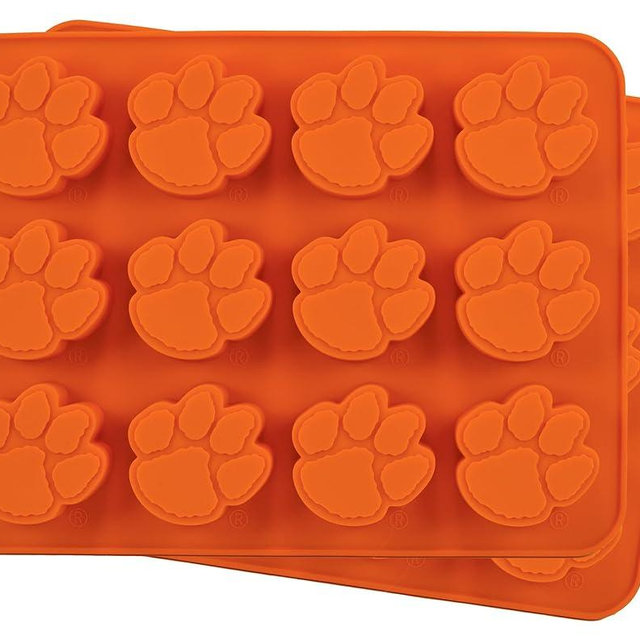 MasterPieces NCAA Clemson Tigers Large Ice Cube Tray Set of 2 - Silicone Tray for Candy & More