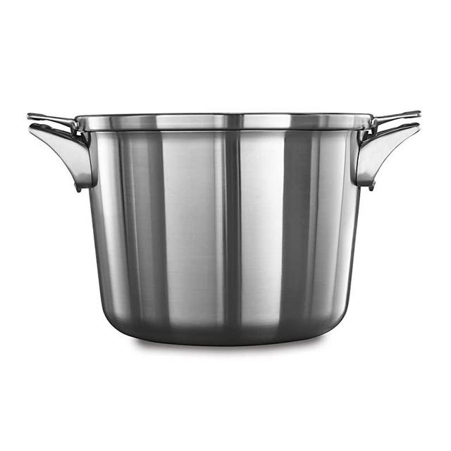 Calphalon Premier Space Saving Stainless Steel 8qt Stock Pot with Cover