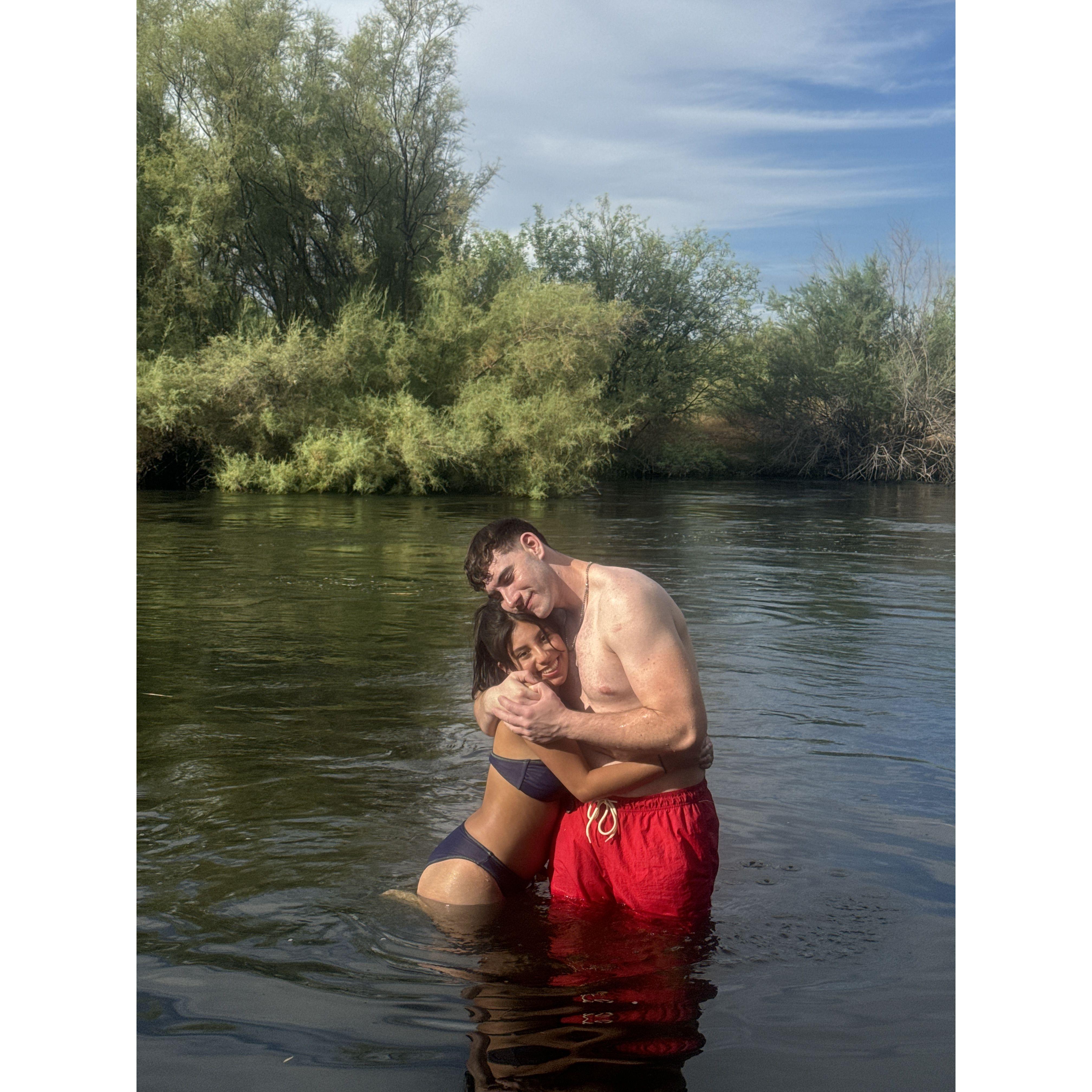 We love to go up to different places in northern AZ, Laura's only request is to find a little creek