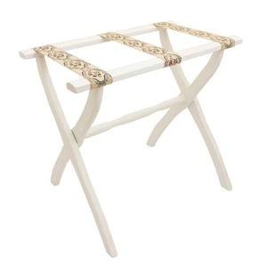 Scully and Scully Luggage Rack - White