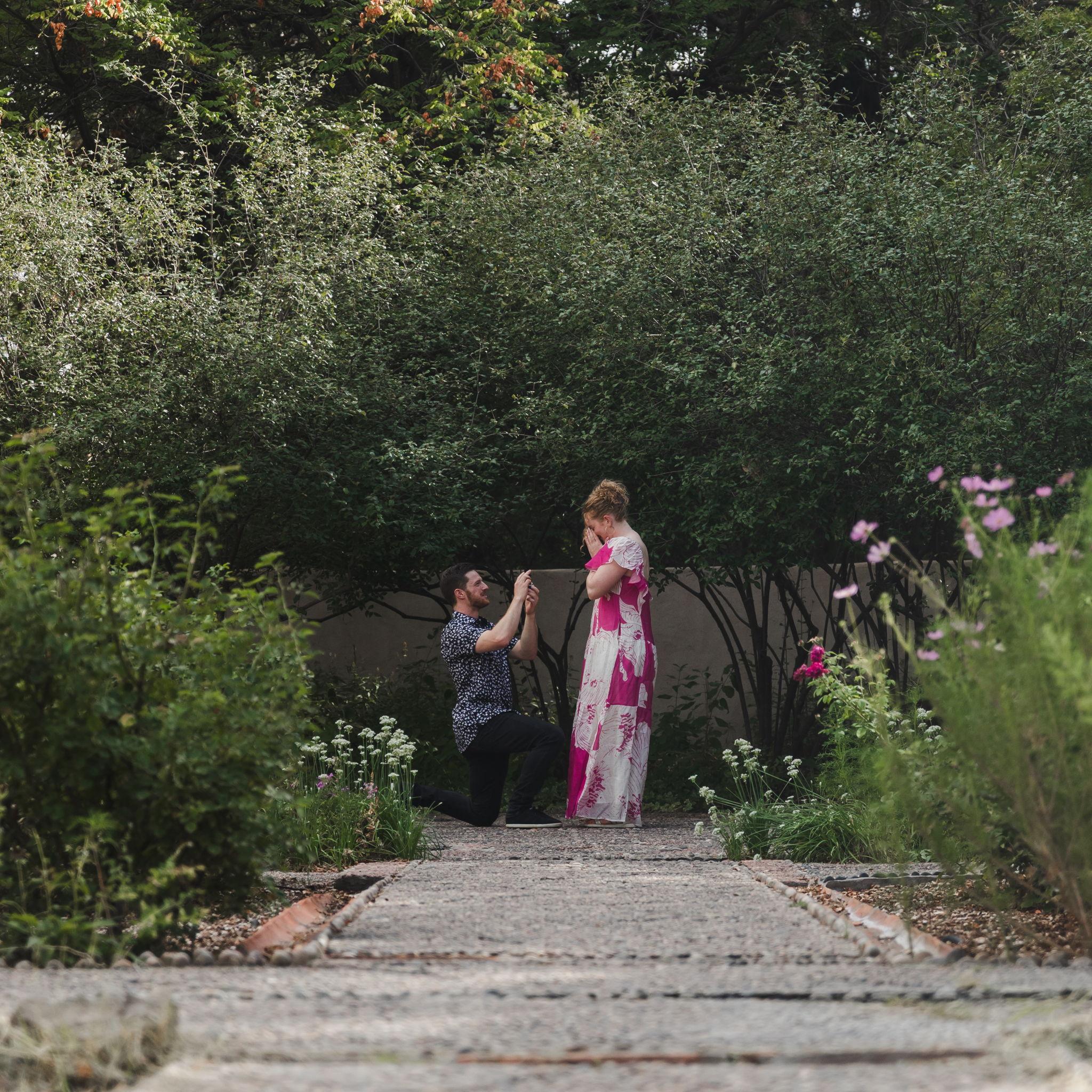 The moment Aaron proposed. August 31st 2025!