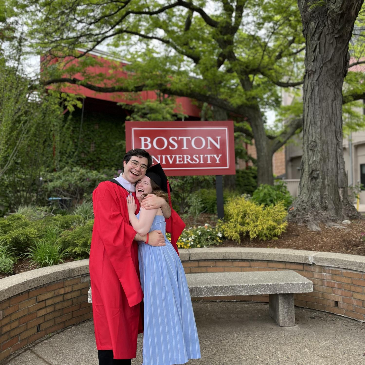 David's graduate school graduation!