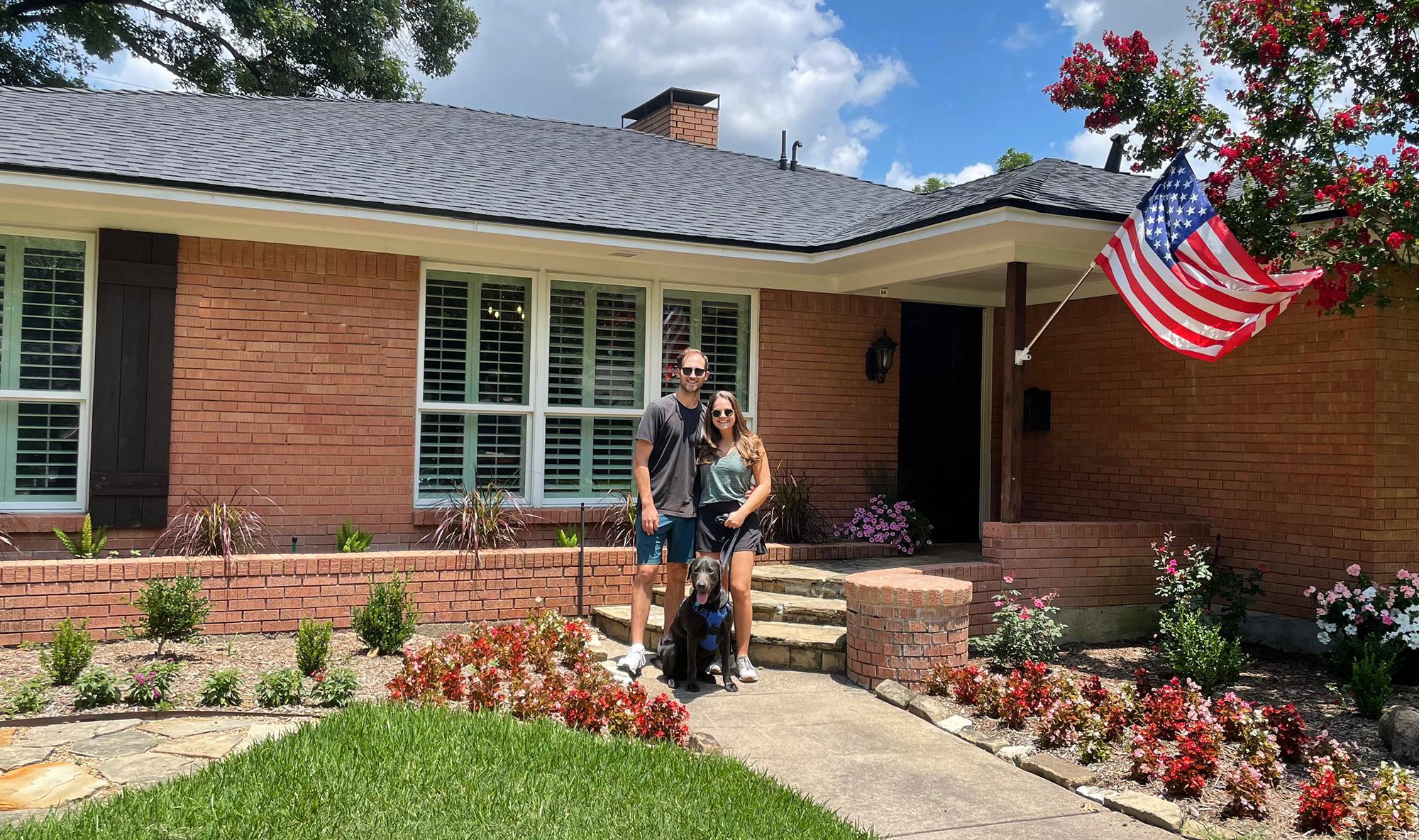 June 2021- We bought our first home in Dallas!