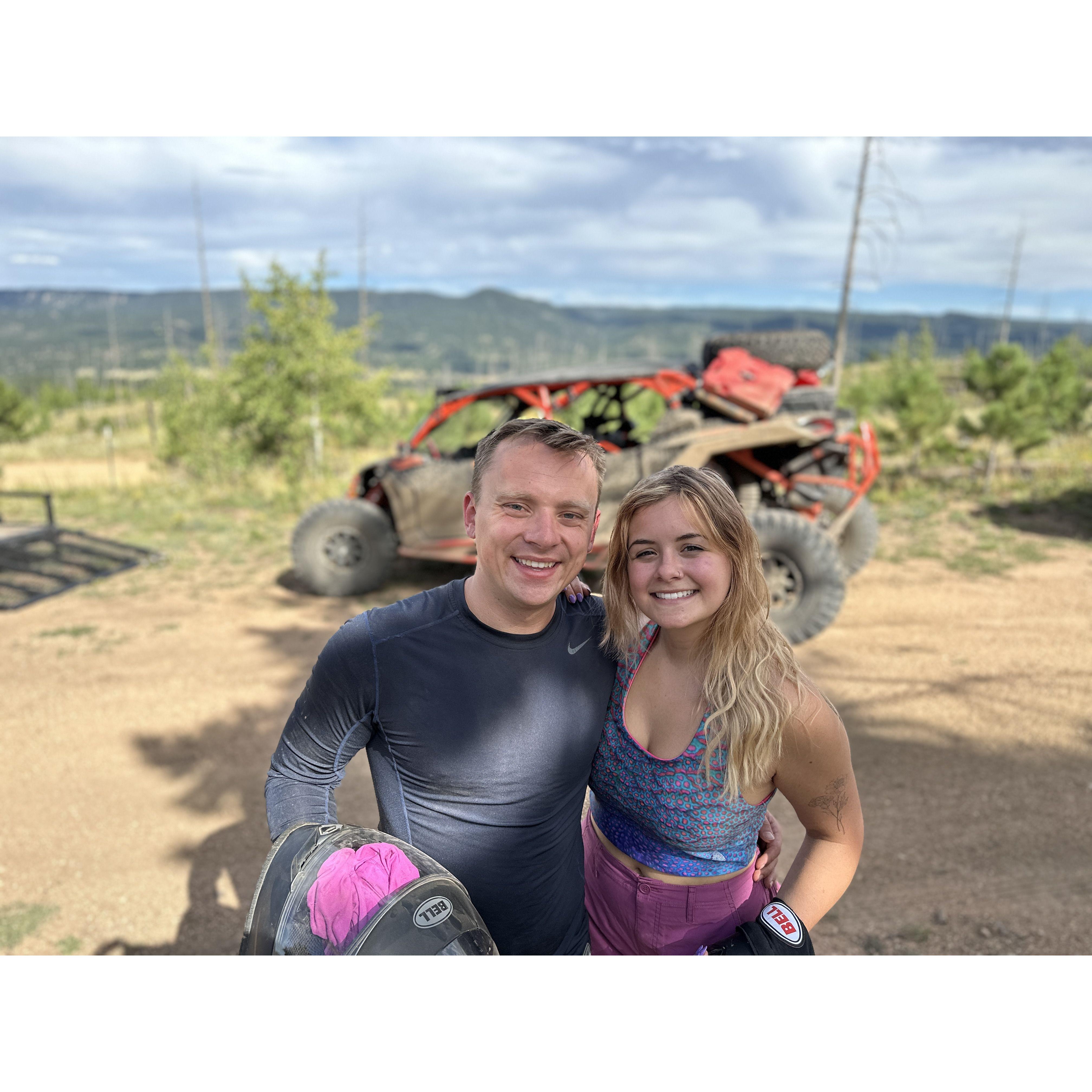 Thank you Scott for letting Liz almost wreck the side by side... many fun memories live in C. Springs