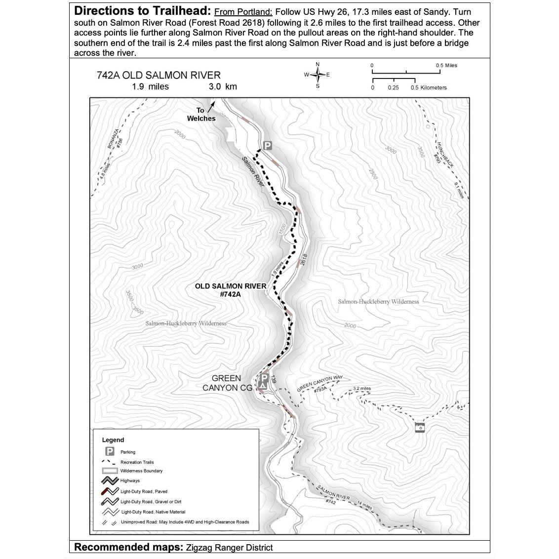 Old Salmon River Trail Map