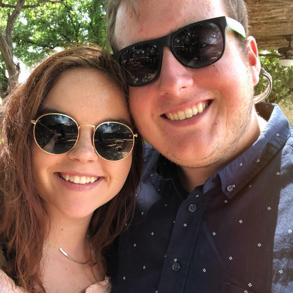 One year anniversary lunch at the Salt Lick.