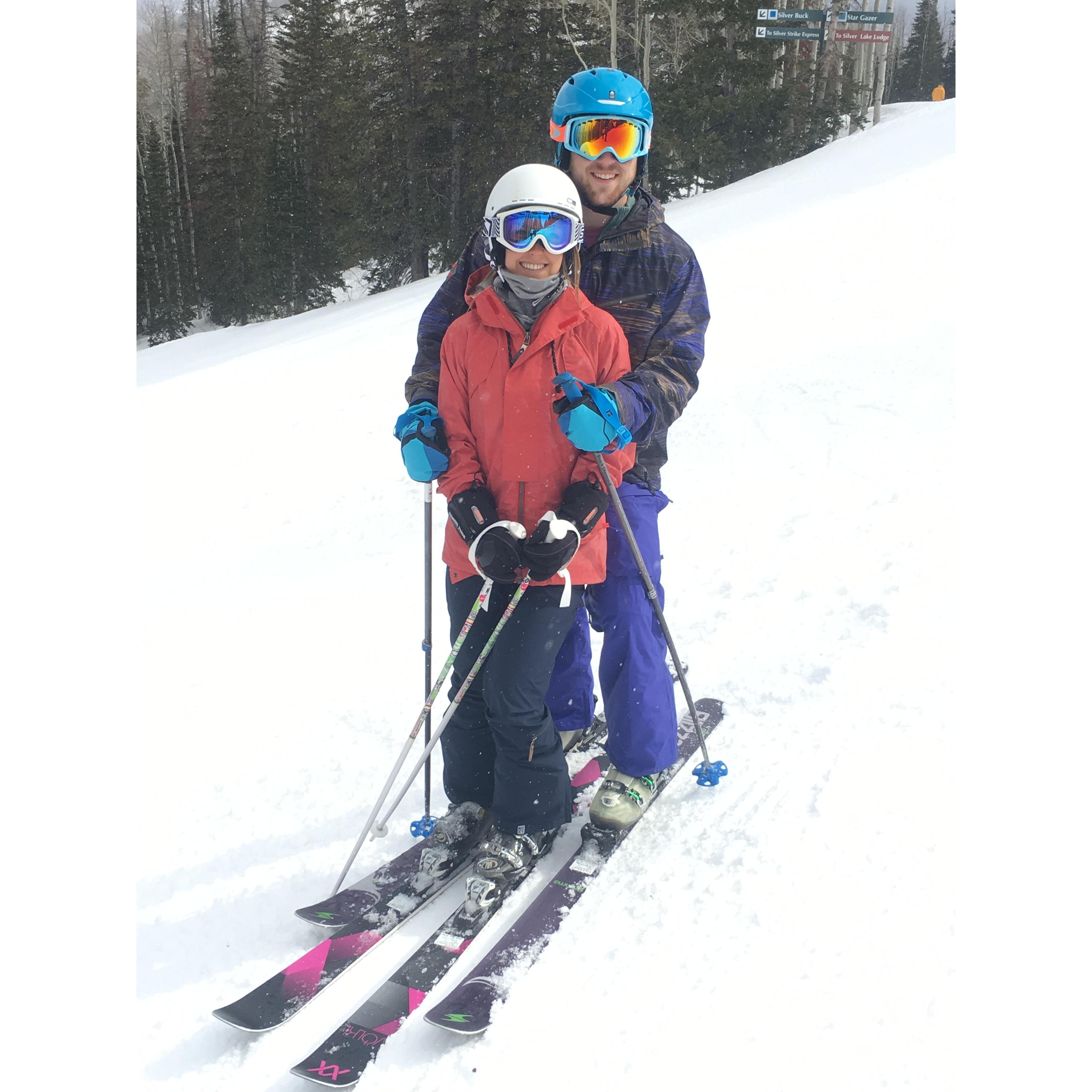 Jordan's first trip skiing in Deer Valley, Utah