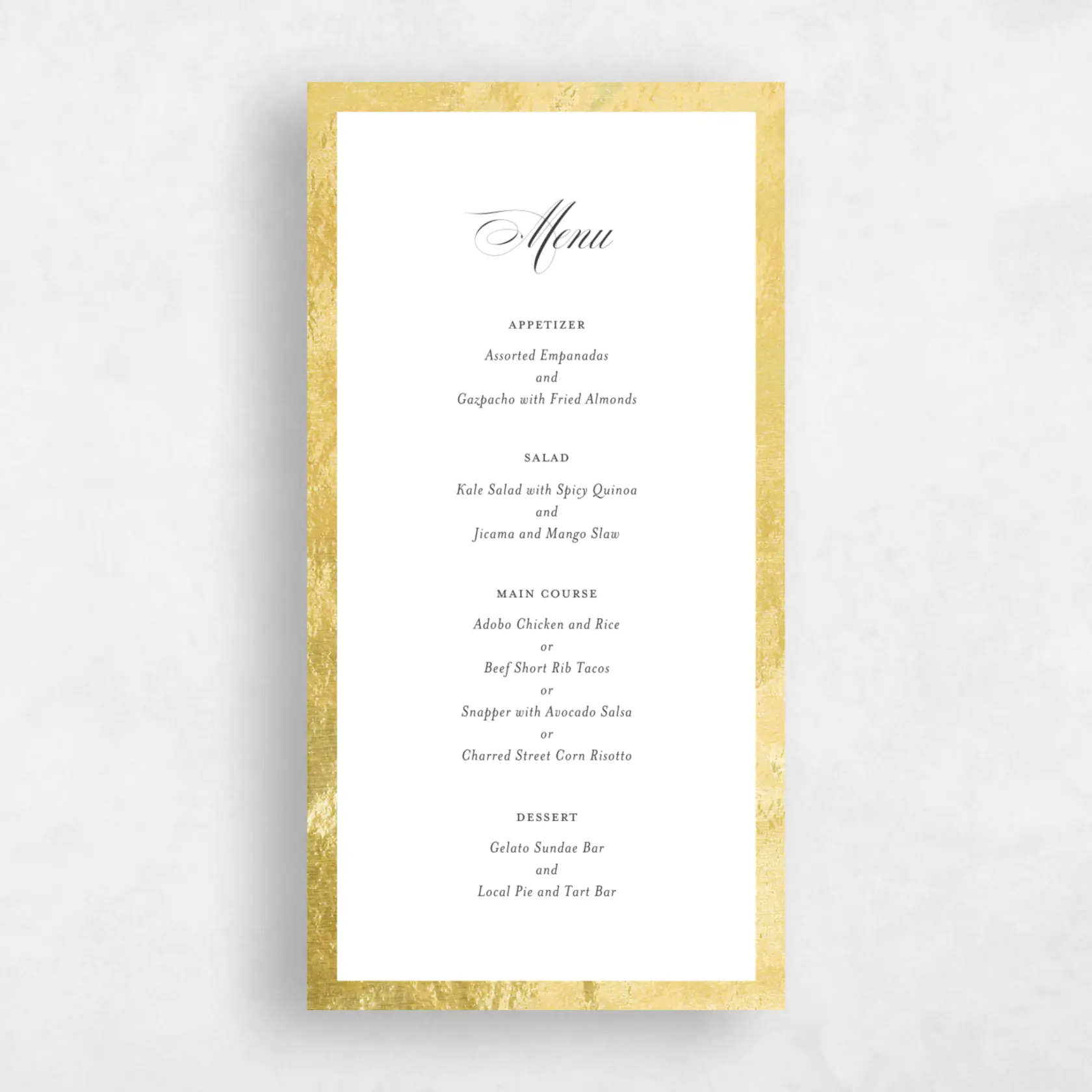 Menu - Azurite Foil preview