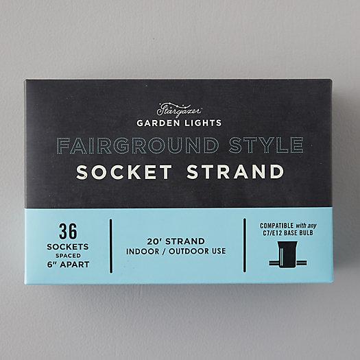 Stargazer Garden Lights Fairground Style Socket Strand
