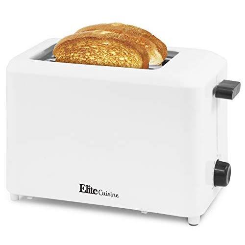 Maxi-Matic ECT-1027 Cool Touch Toaster with 7 Temperature Settings & Extra Wide 1.25" Slots for Bagels, Waffles, Specialty Breads, Puff Pastry, Snacks, UL Certified, 2 Slices, White