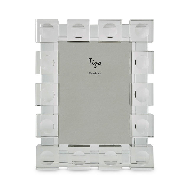 Tizo Clear Cubes Crystal Glass 4" x 6" Picture Frame