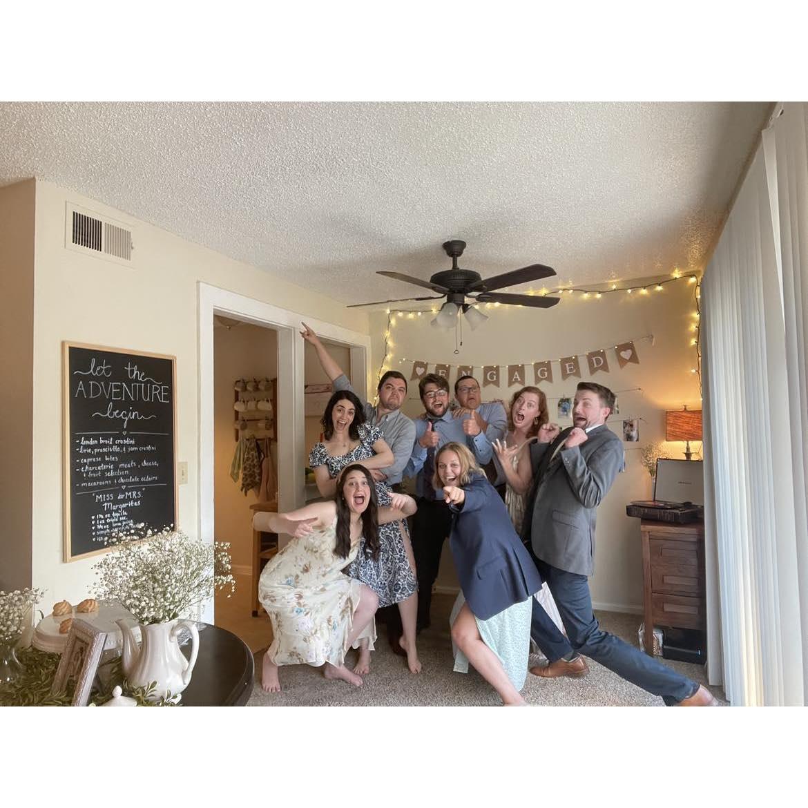 Friends flew in from out of state to celebrate!