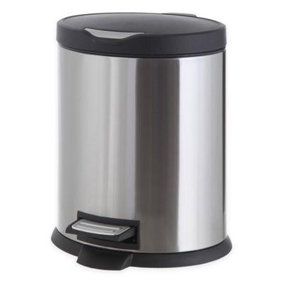 Stainless Steel 5-Liter Step-On Trash Can