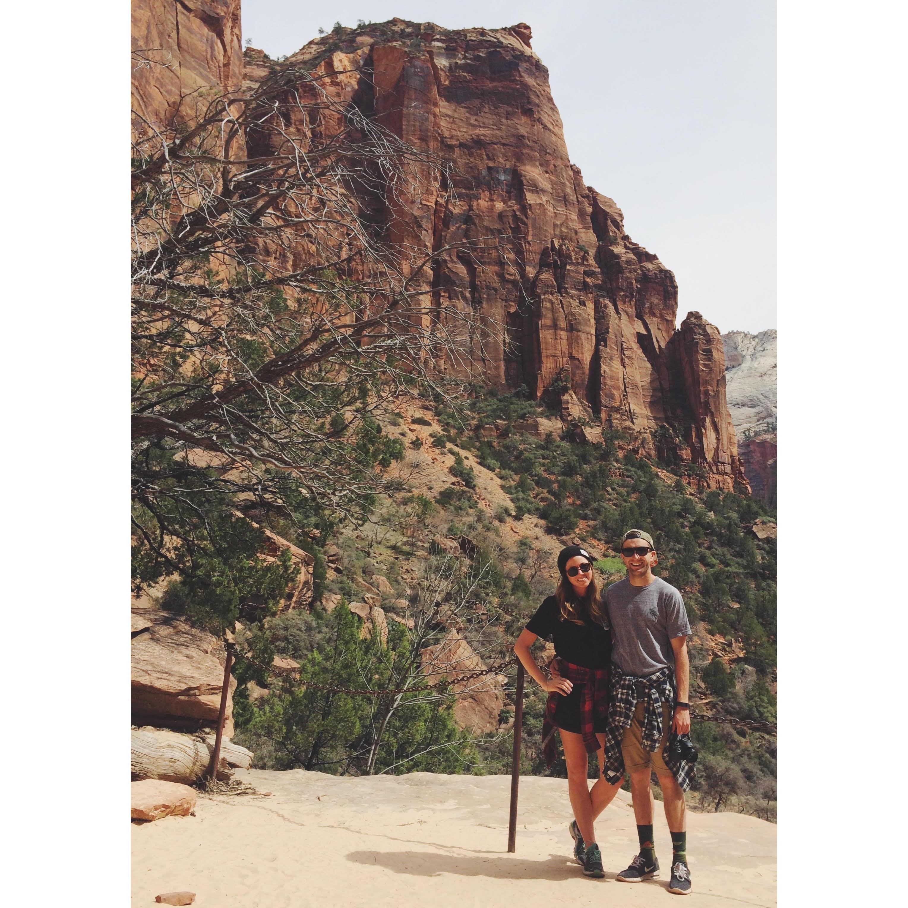 our first trip to zion together