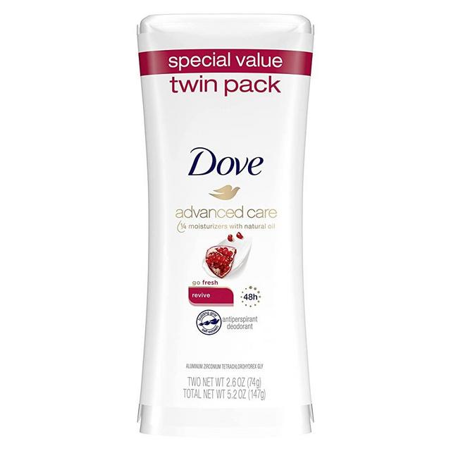 Dove Advanced Care Antiperspirant Deodorant Stick for Women, Revive, for 48 Hour Protection And Soft And Comfortable Underarms, 2.6 oz, 2 Count