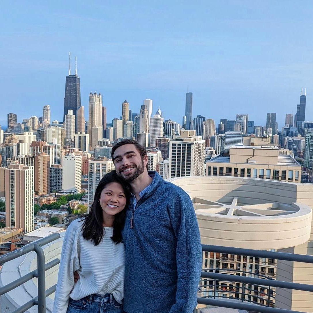 View from the rooftop of our first apartment!