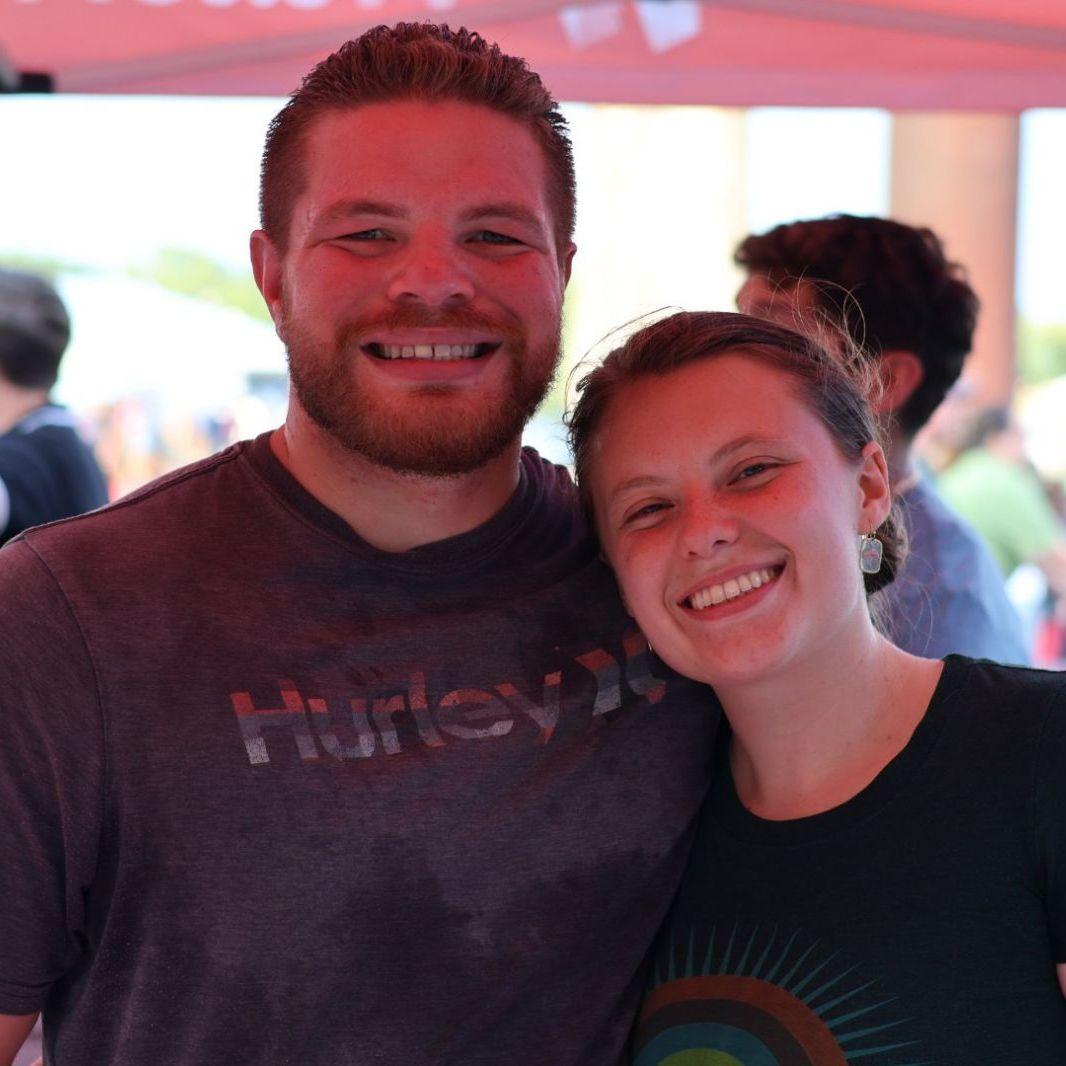 Us volunteering - giving back is something that highlights both of our values.