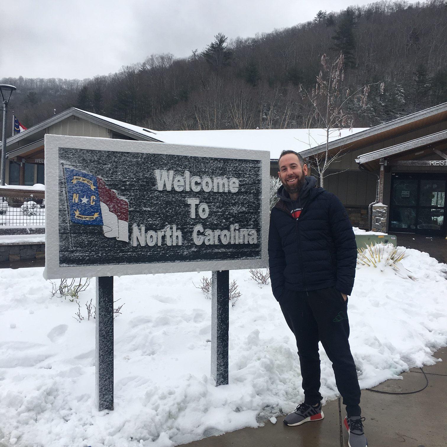 Taken when driving Adam down to Charlotte for MLS pre-season in January 2021.
