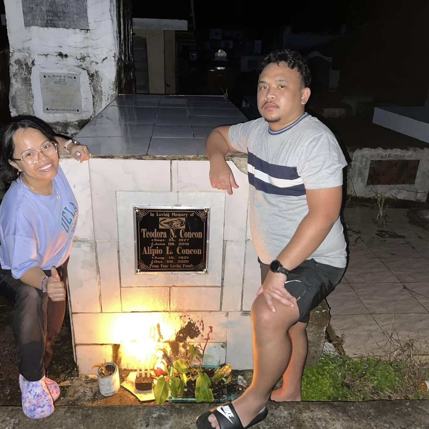 Visiting Nanay Arod and Tatay Alip