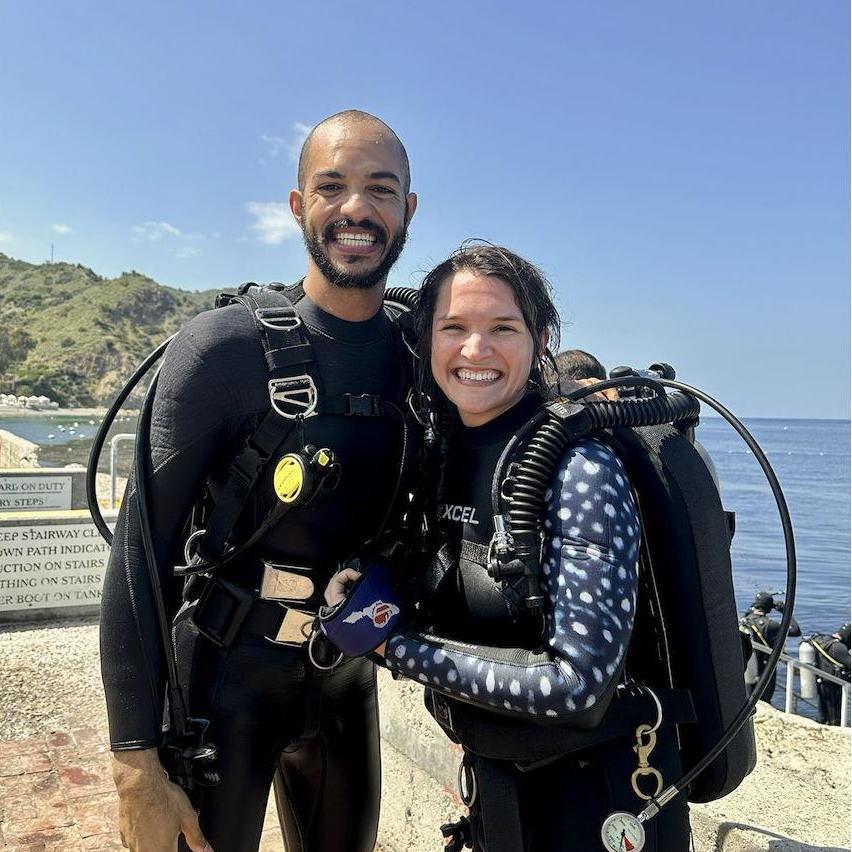 Scuba diving for the first time! This was on Catalina Island for Kelsey's 31st birthday. SO FUN!