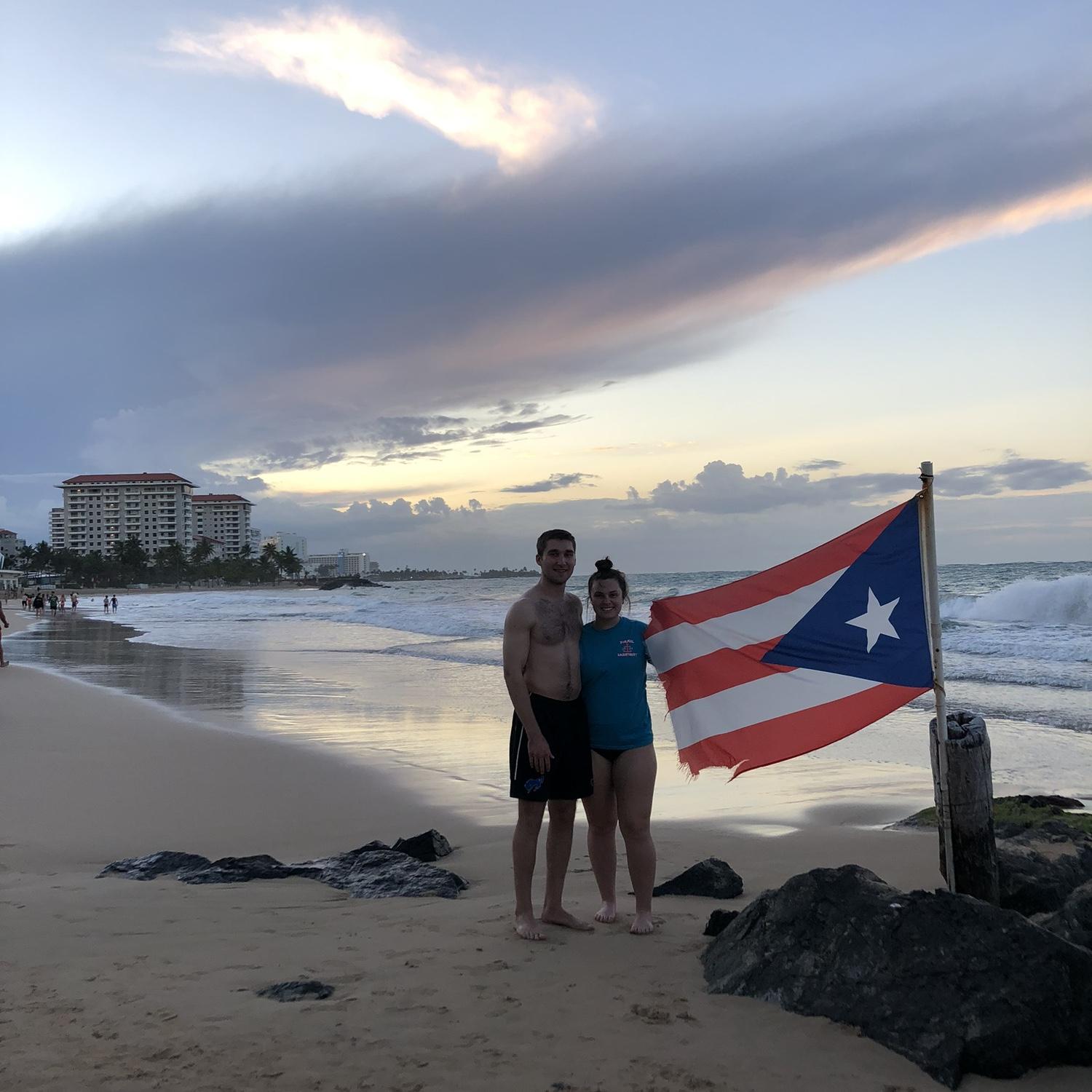 In 2020, Duncan and Ashleigh went to Puerto Rico for a school-sponsored mission trip to help rebuild homes impacted by recent hurricanes.