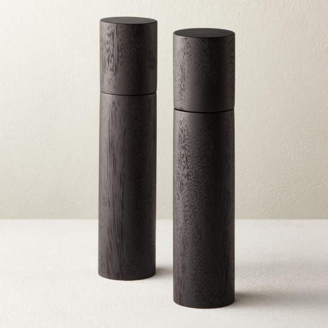 Grind Black Salt-Pepper Grinder Set of 2