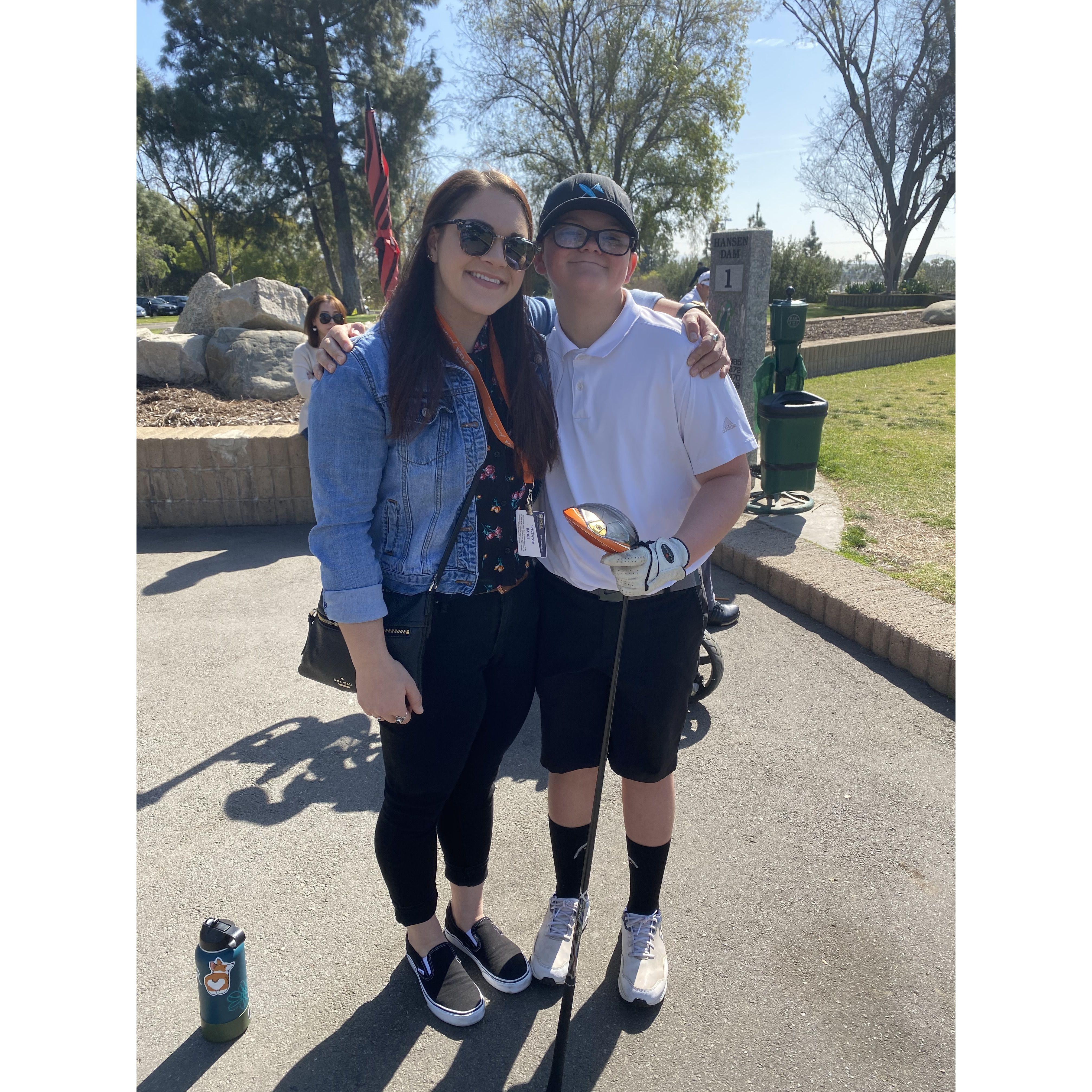 Carissa and her brother Caden