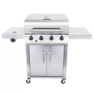 Char-Broil Performance Stainless 4-Burner Liquid Propane Gas Grill with 1 Side Burner
