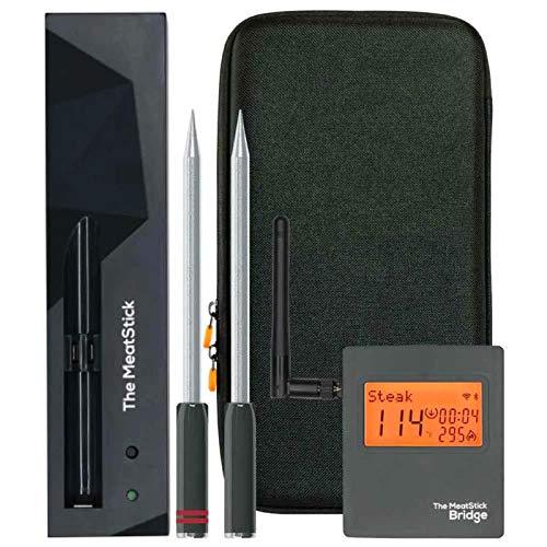 The MeatStick WiFi Bridge | Unlimited Range Wireless Meat Thermometer App Enabled Low & Slow BBQ, Smoker, Stove Top, Oven, Deep Frying, Sous Vide, Rotisserie, Kamado