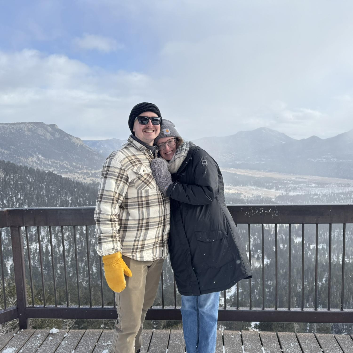 Snowy day in Rocky Mountain National Park