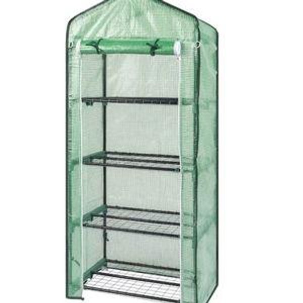 Outopee Greenhouses 1.4-ft L x 2.25-ft W x 5.25-ft H Green Greenhouse