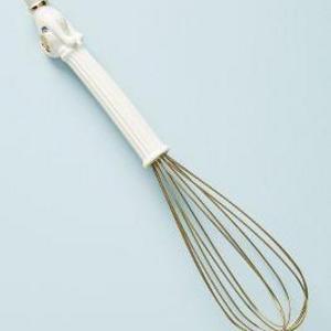 Gilded Stoneware Whisk