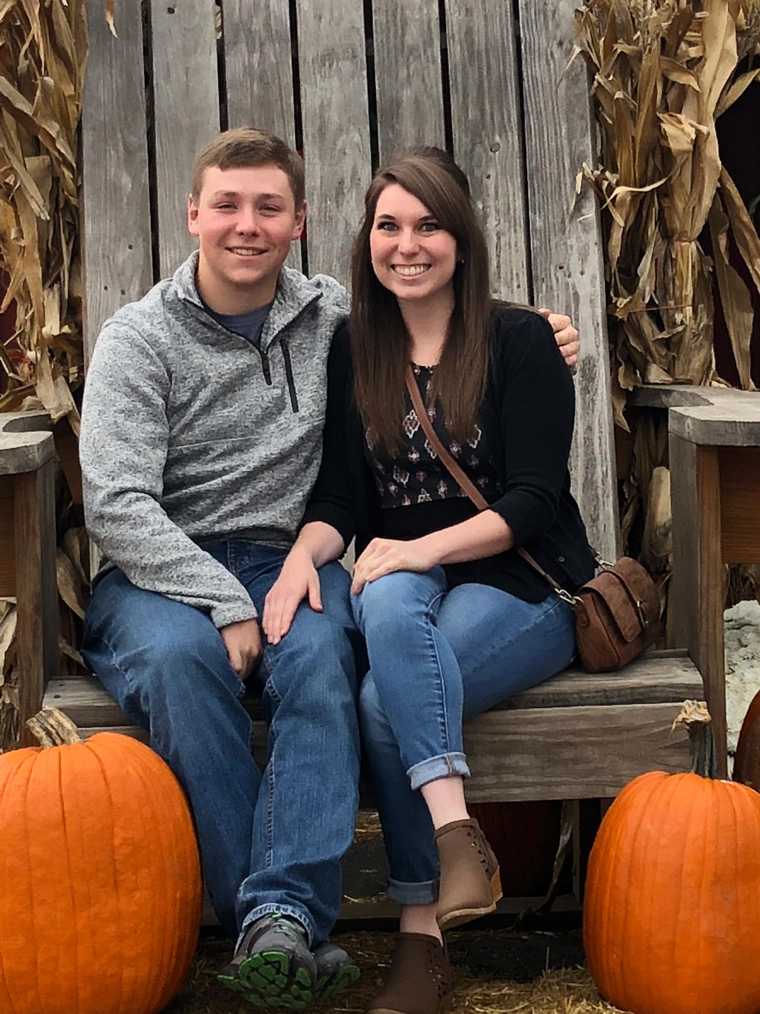 This was the location of our first picture together....a year later!