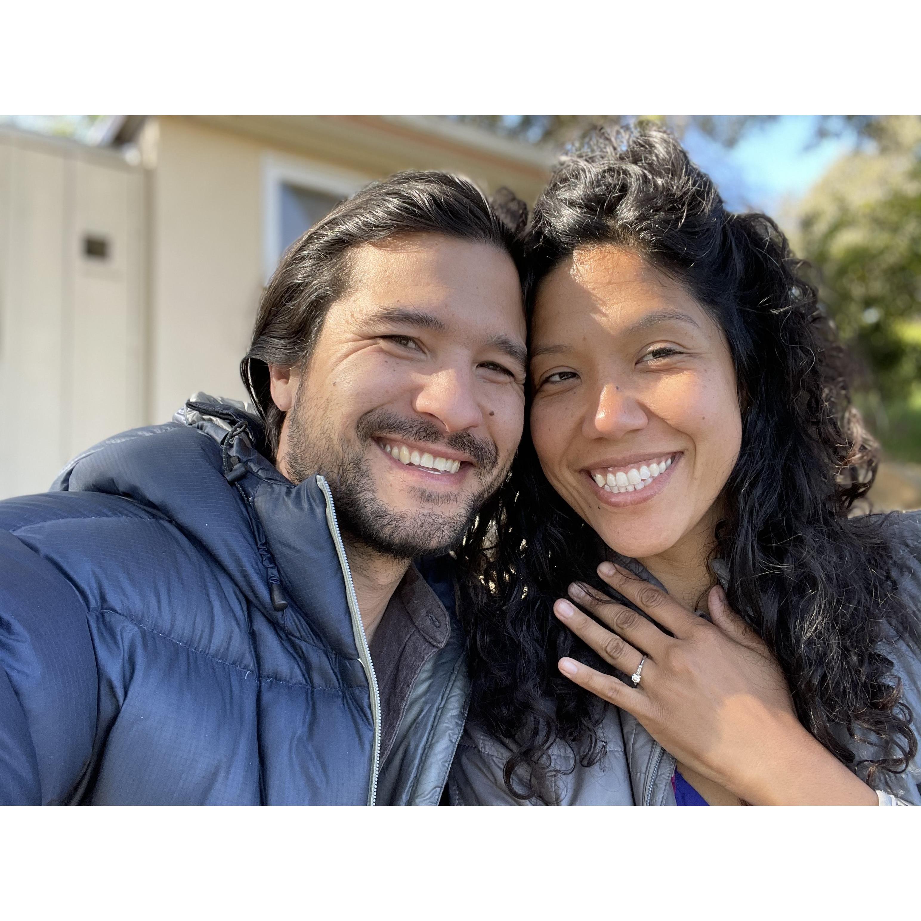 She said: “NO.....Doubt!” We were engaged!