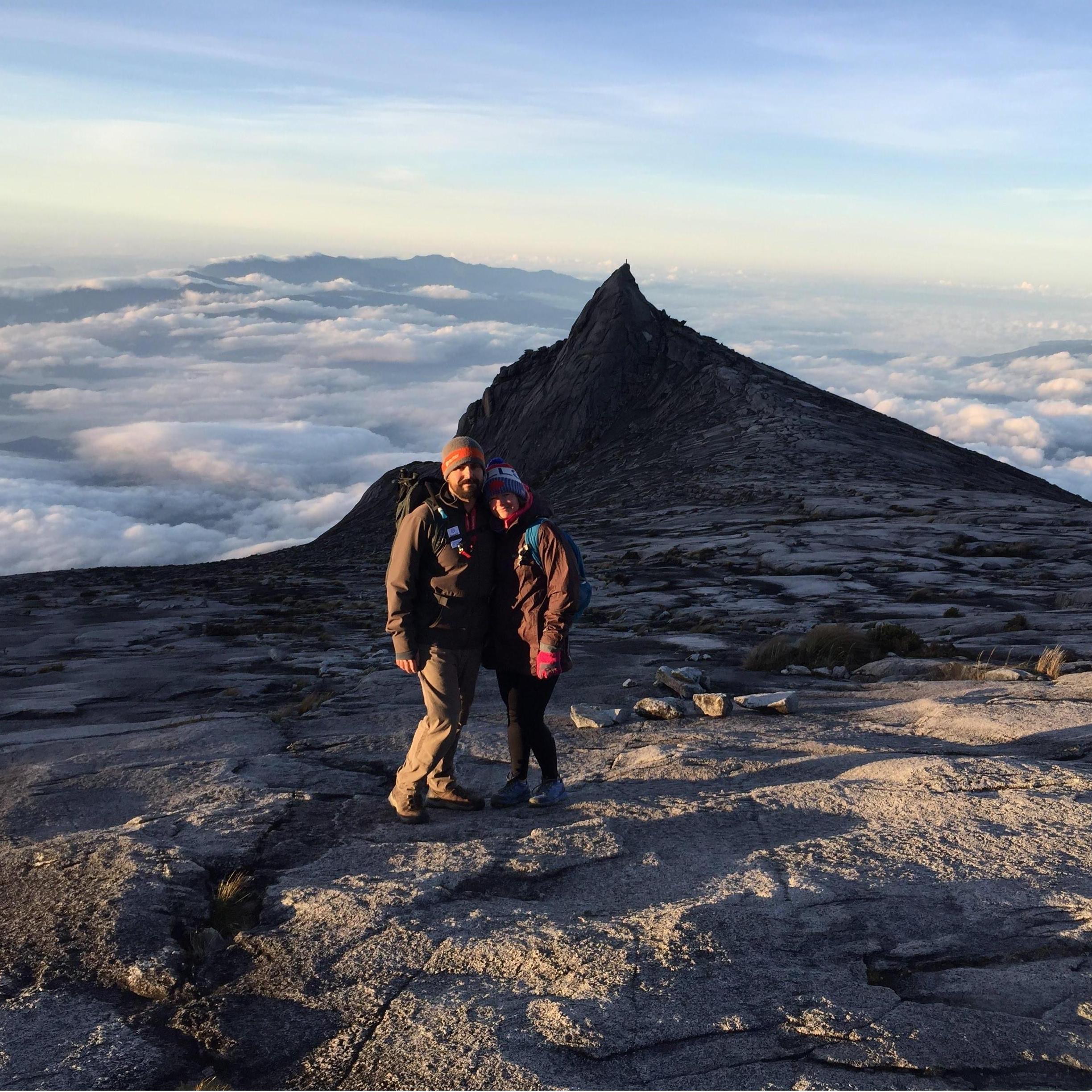 Summit of the highest peak in SE Asia, Mt. Kinabalu