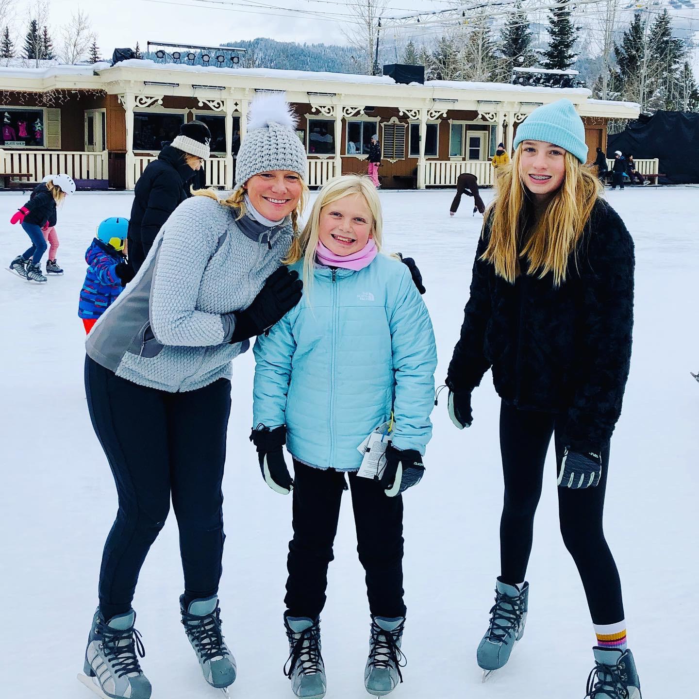 Ice skating at the Sun Valley Lodge, Dec. 2019