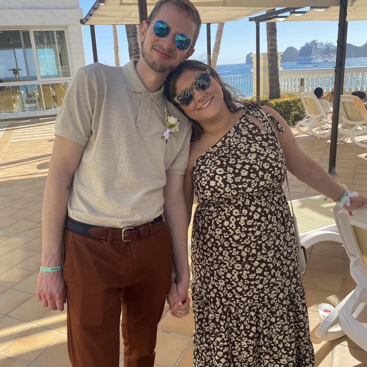 Our first time going to a wedding together.