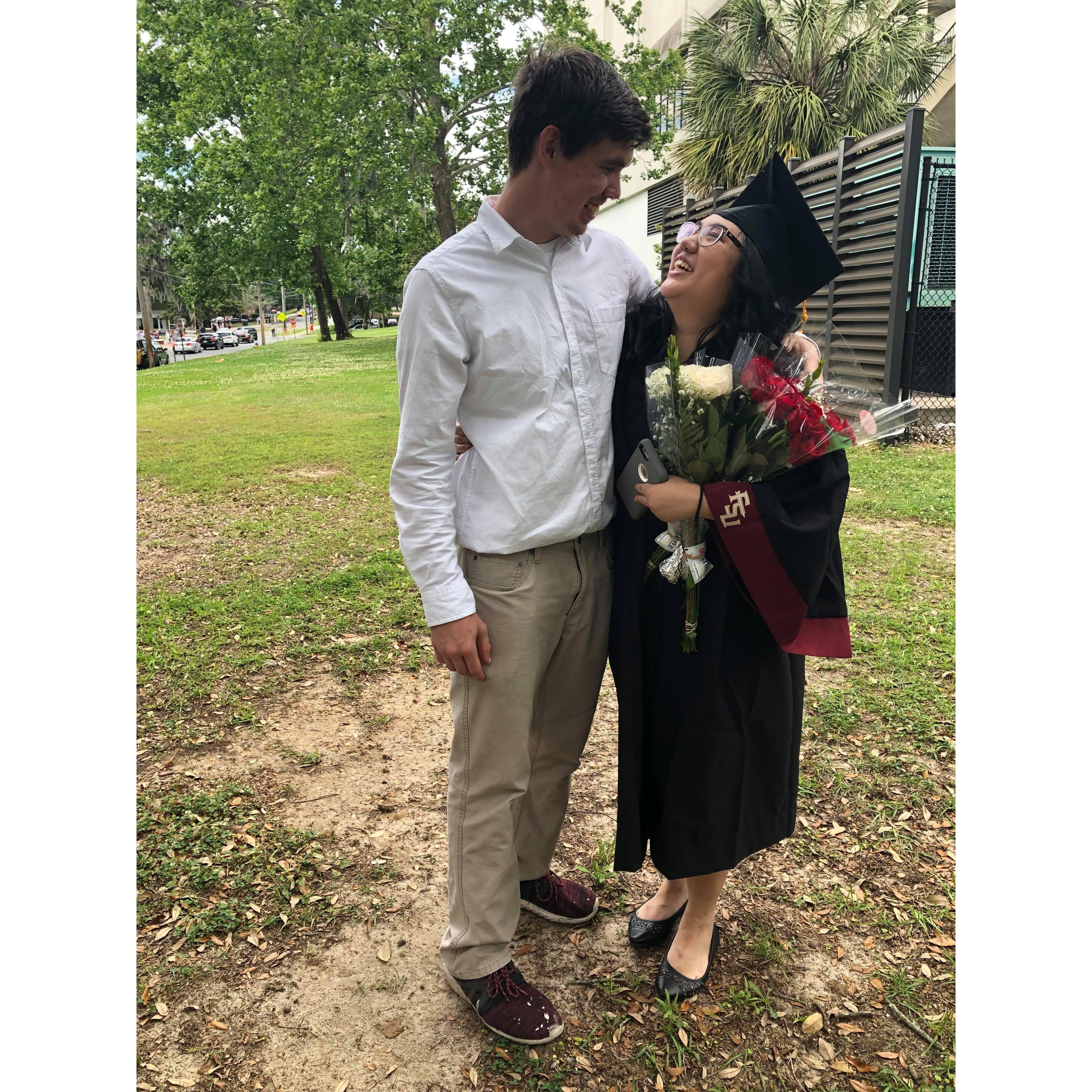 Another graduation photo. (May 3, 2019)