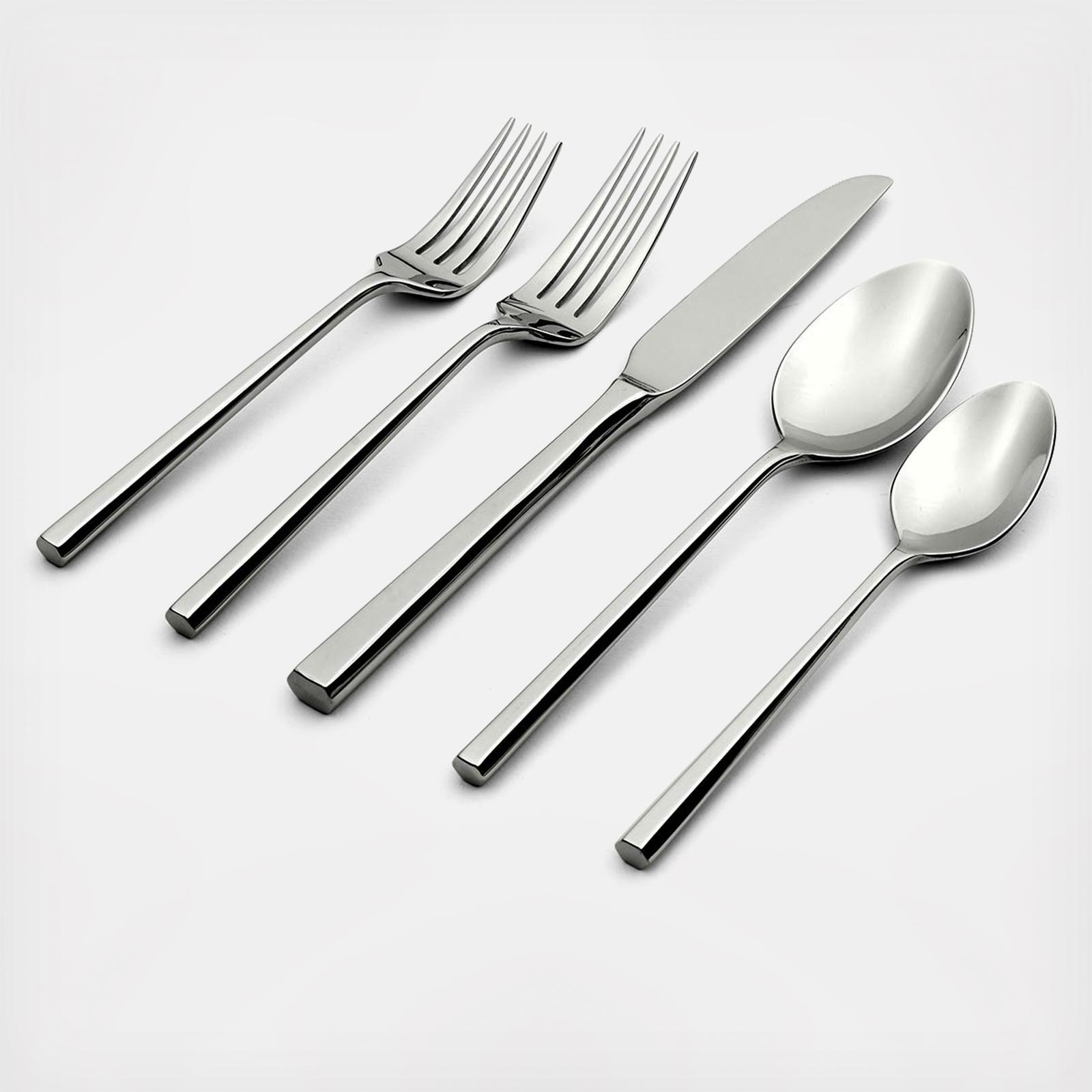 Oneida Aptitude 20-pc. Black Flatware Set