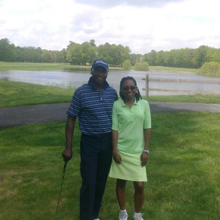 On the golf course