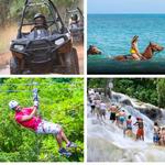 Dunn's River Falls Climb plus Ziplines, ATV, Horse Ride & Swim from Montego Bay