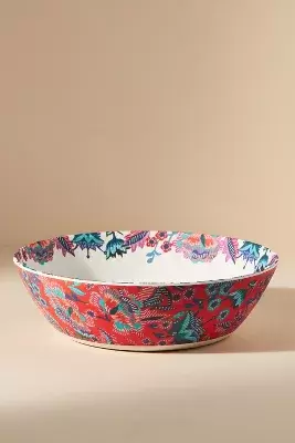Alexandra Farmer The Flock Melamine Serving Bowl