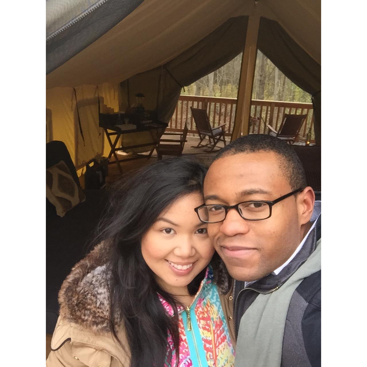 Glamping at Ithaca by Firelight // November 2014