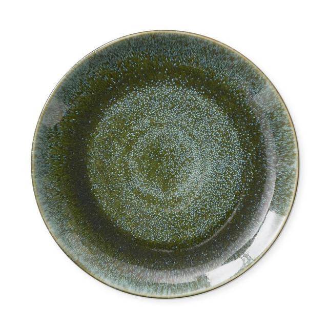 Reactive Glaze Dinner Plates, Set of 4, Green
