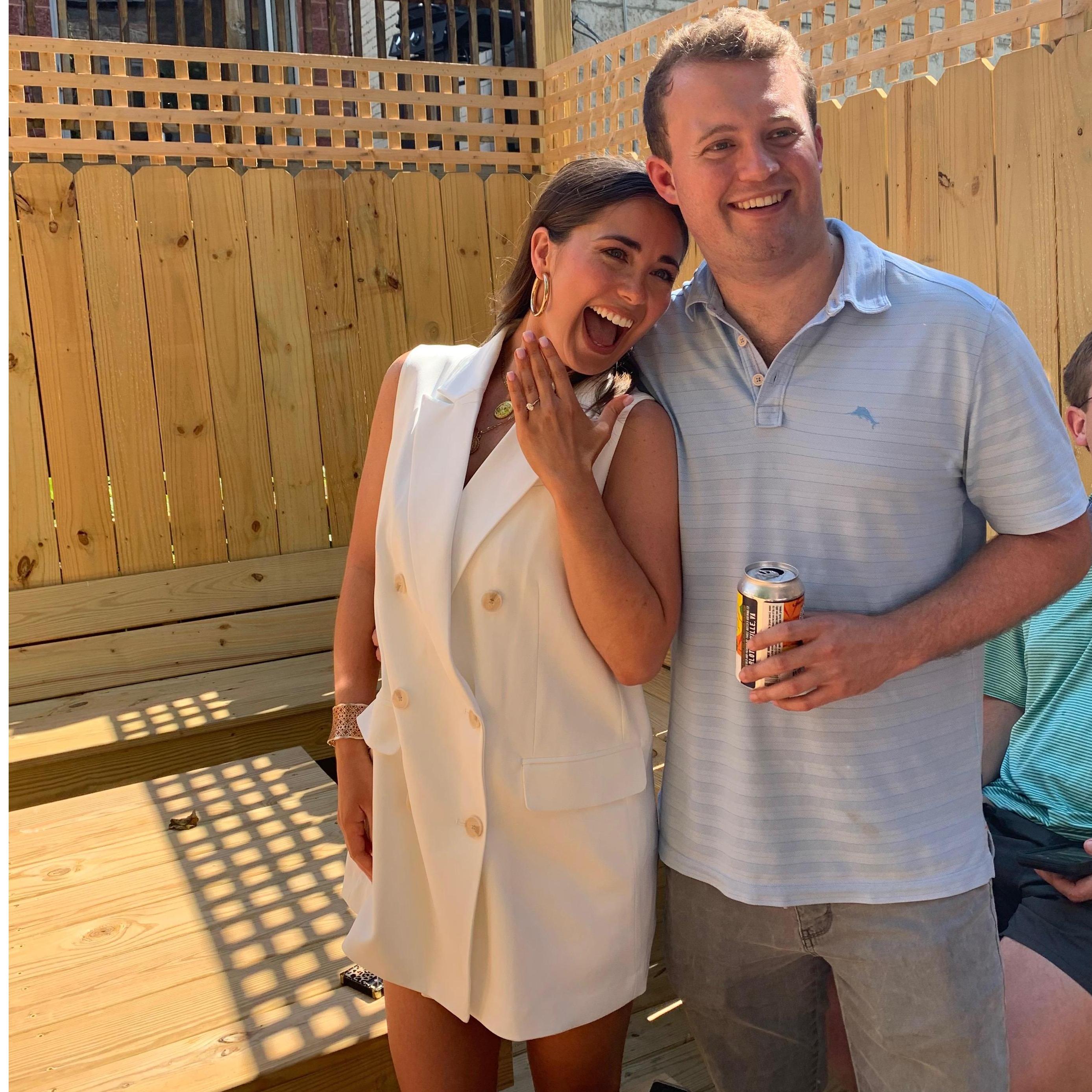 Right after our engagement! Nick surprised Madison with all of her friends from college to celebrate in Washington, D.C.!