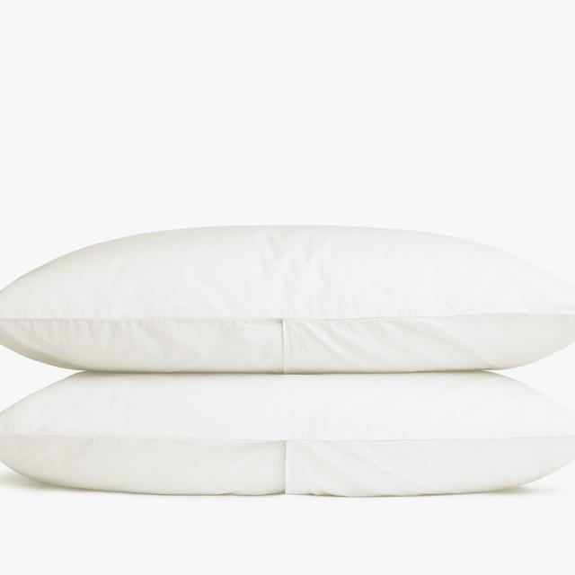 Cream Percale Pillowcase Set Standard