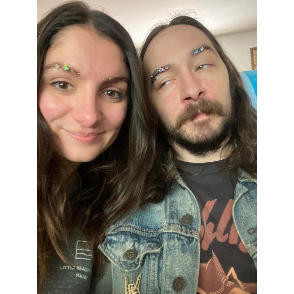 When the nieces played with glitter