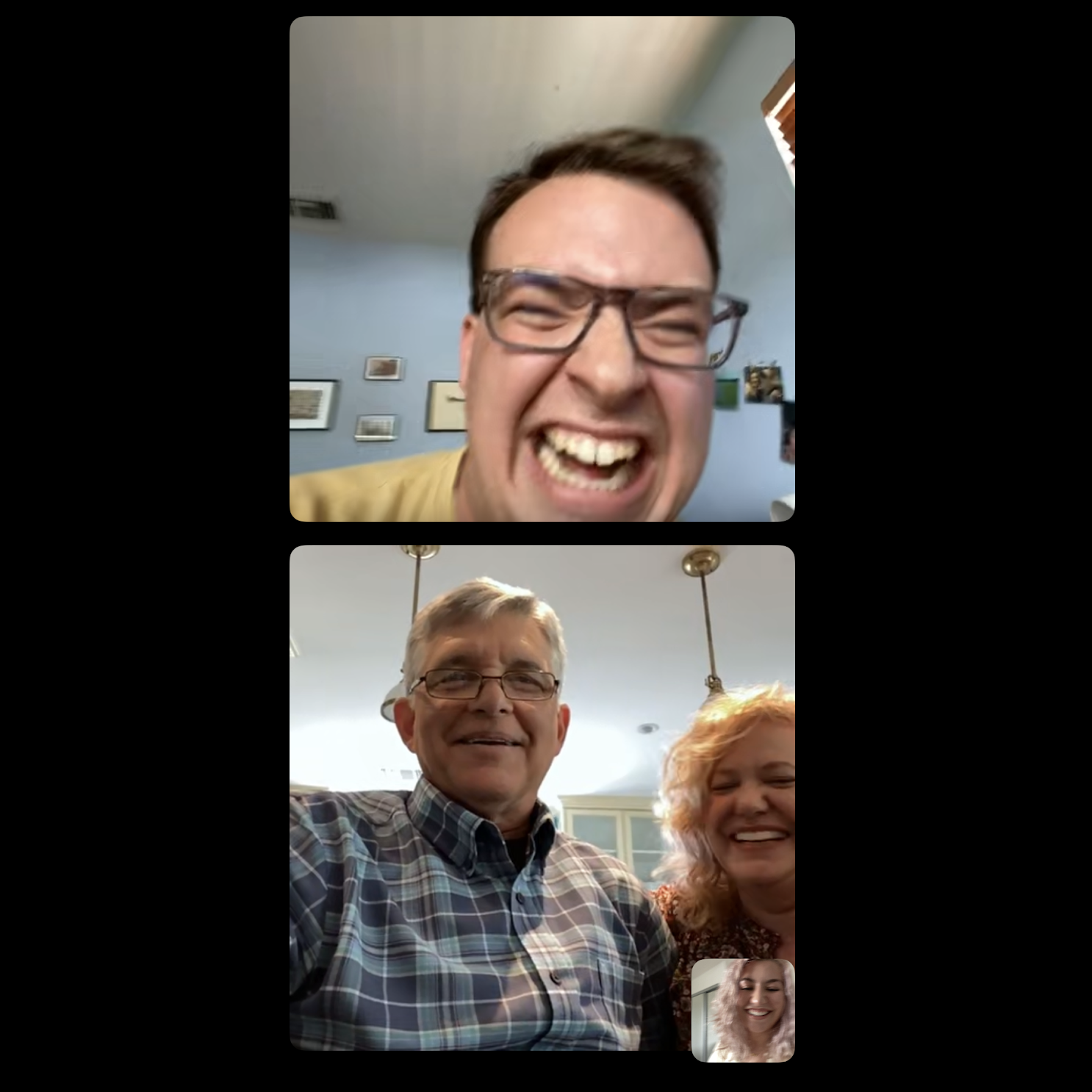 logan having "the talk" with faith's parents via FaceTime (covid vibes) 4/2/20