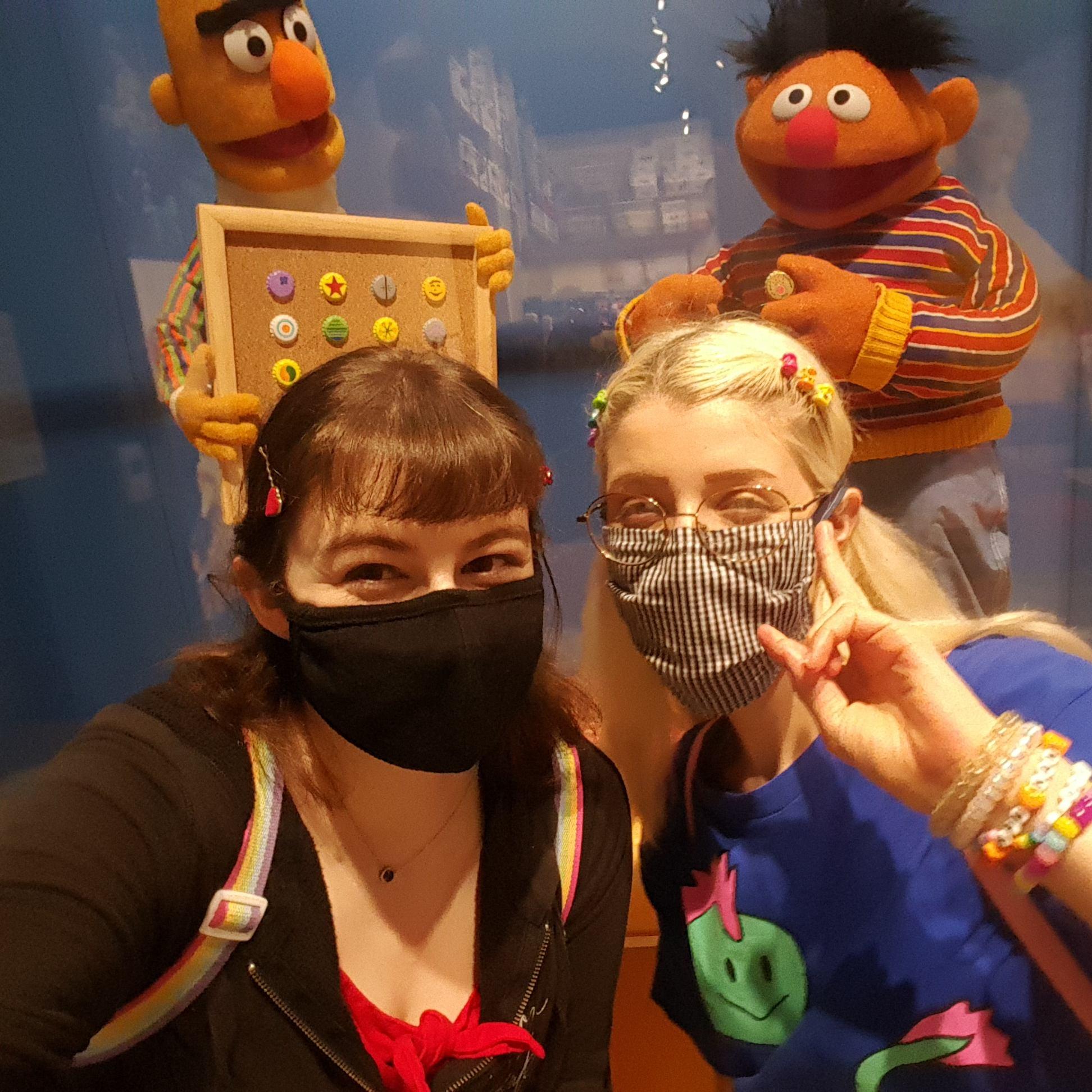 visiting the first gay muppets!